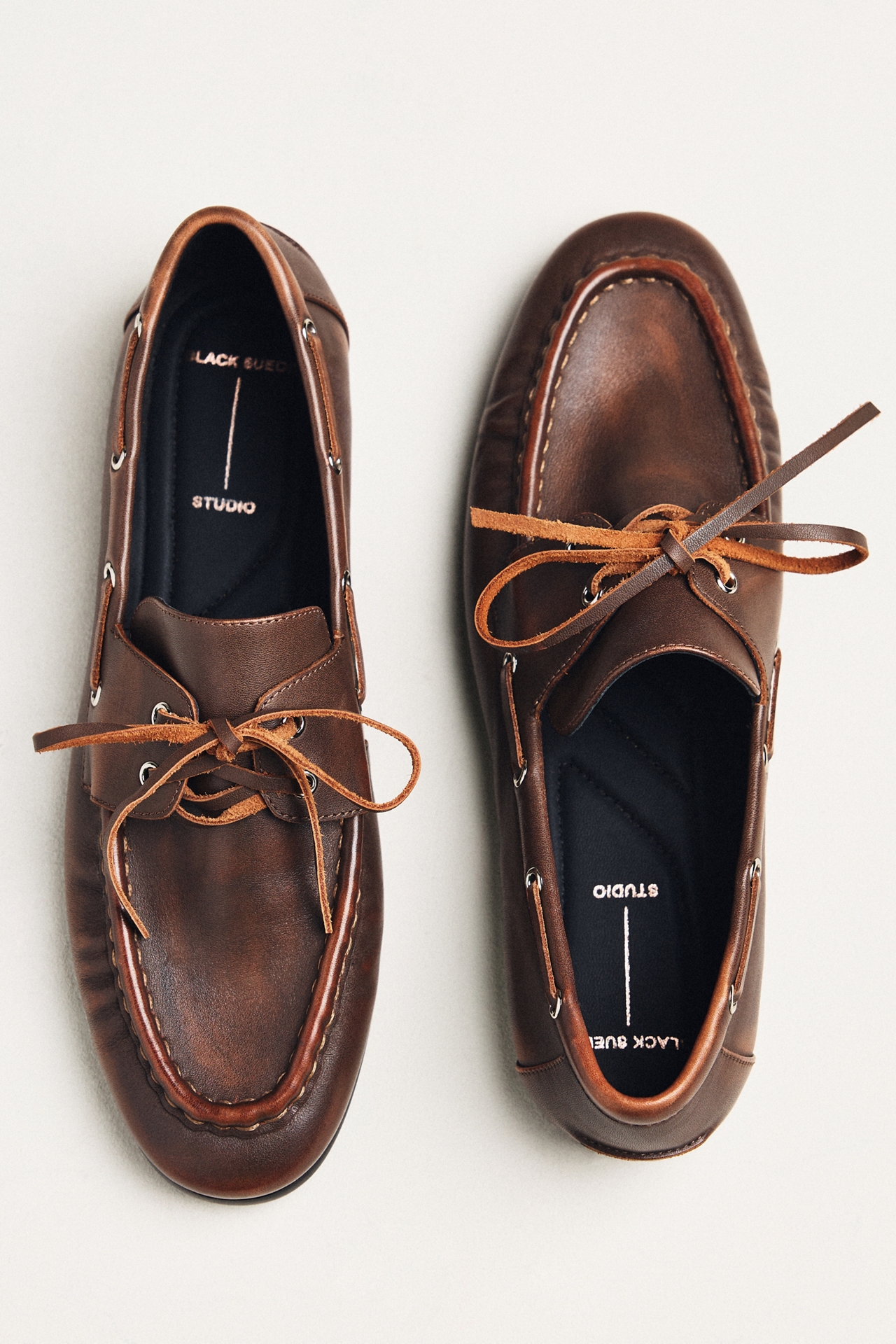 Black Suede Studio Davy Loafers