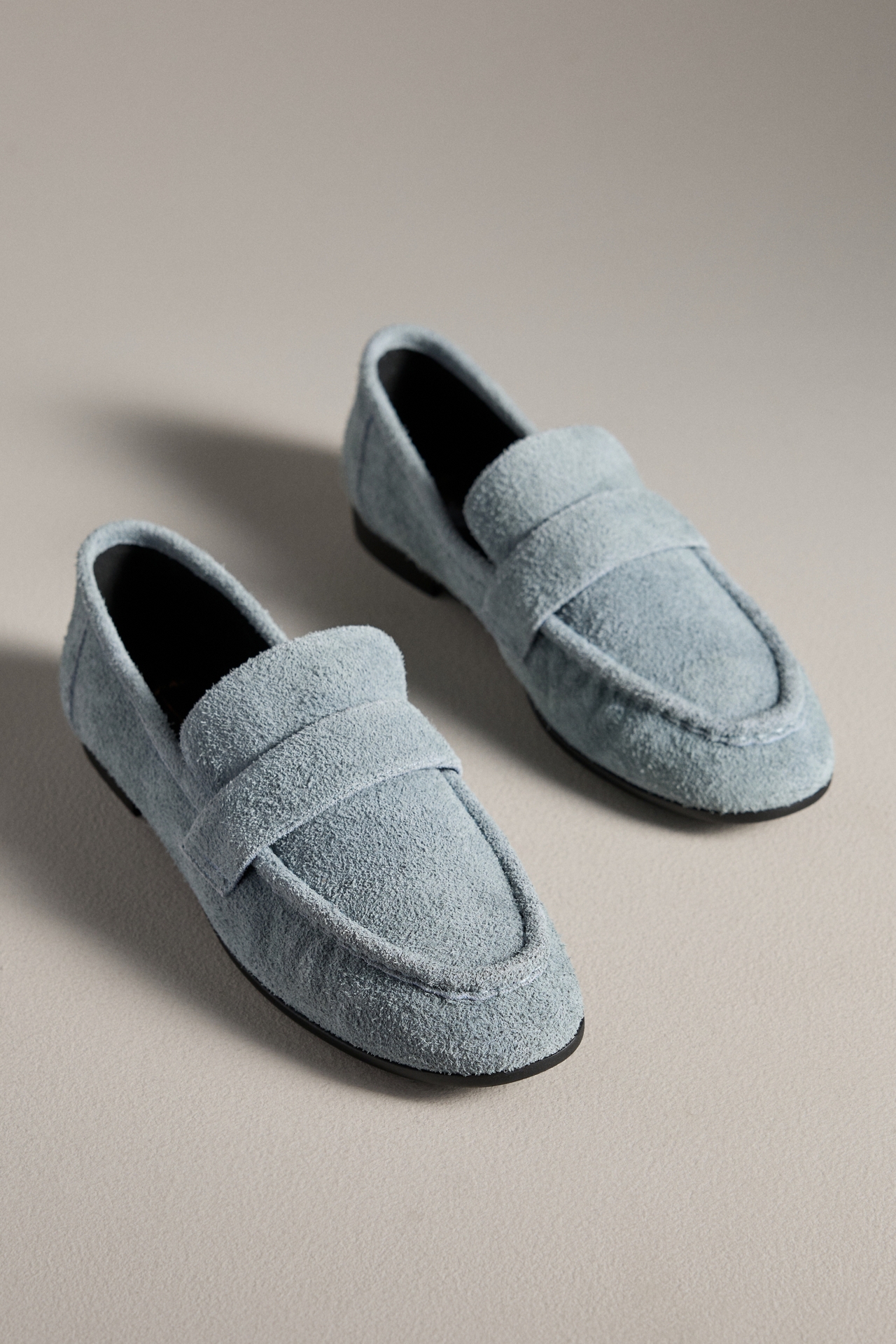 Black Suede Studio Arrow Loafers