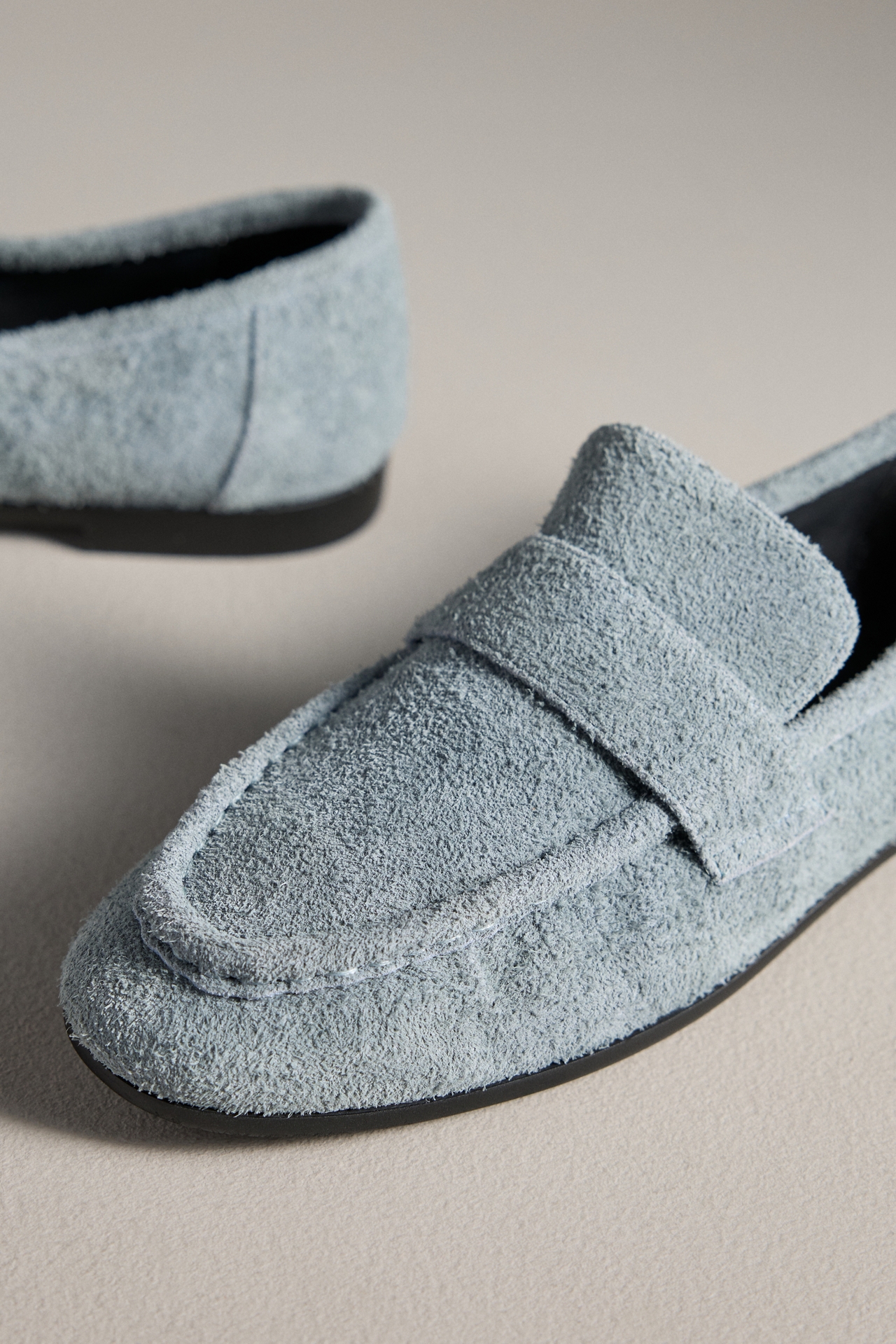 Black Suede Studio Arrow Loafers