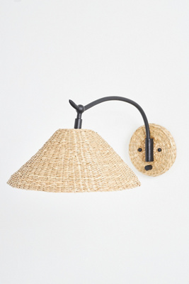 Anthropologie Bainbridge Seagrass Sconce