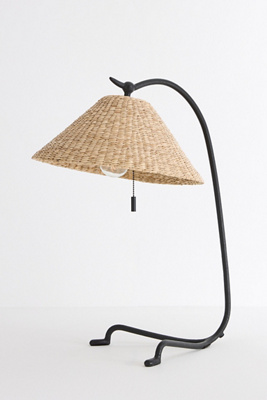 Anthropologie Bainbridge Seagrass Table Lamp