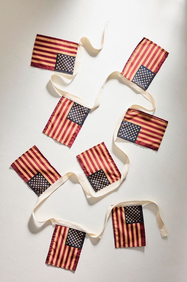 American Flags Cotton Garland #2