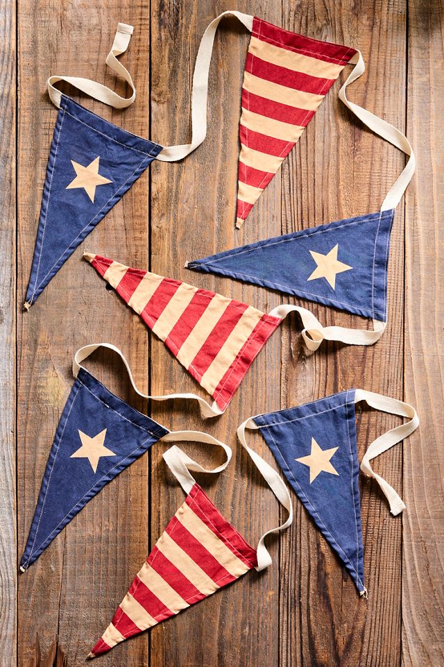Americana Pennants Cotton Garland #1