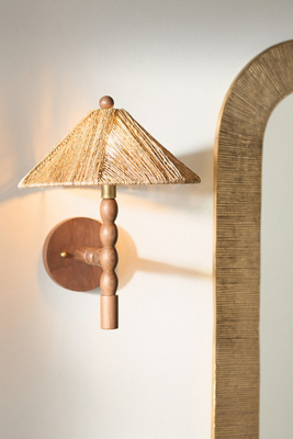Anthropologie Alhambra Jute Wall Sconce