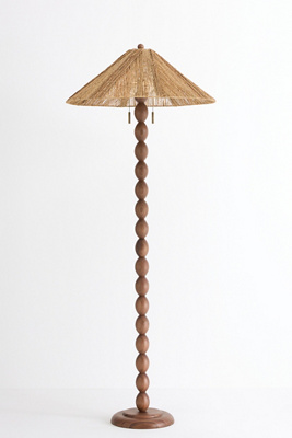 Anthropologie Alhambra Jute Floor Lamp