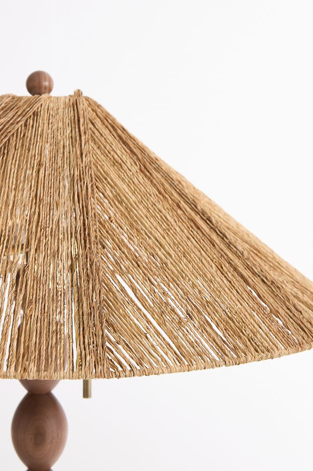 Alhambra Jute Floor Lamp | Modern Walnut & Jute Design