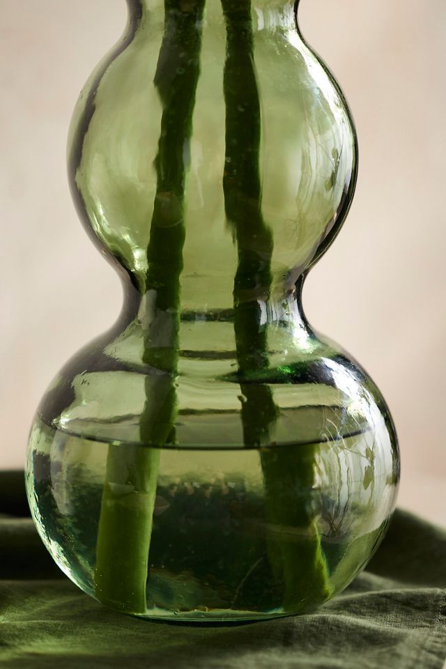 Stacked Bubbles Recycled Glass Vase #1