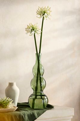 Stacked Bubbles Recycled Glass Vase