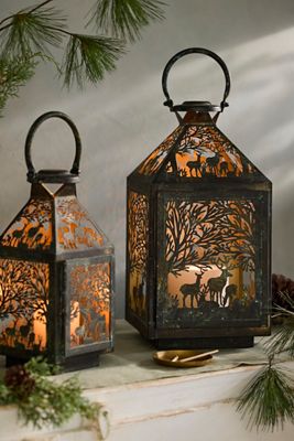 Deer Iron Lantern