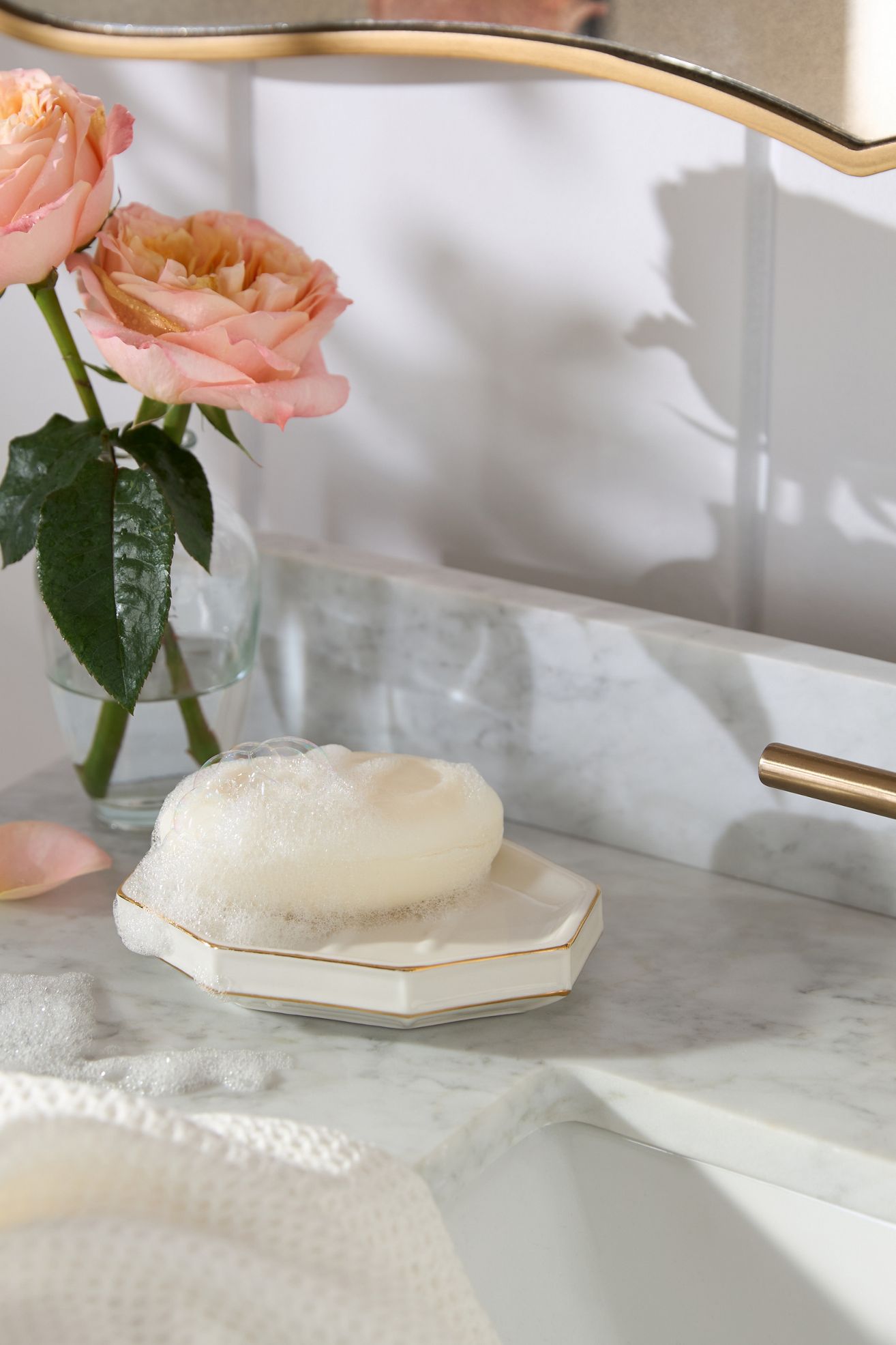 St. Honore Porcelain Soap Dish - Cream, Standard, One Size