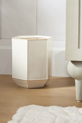 Kassatex St. Honore Porcelain Waste Basket