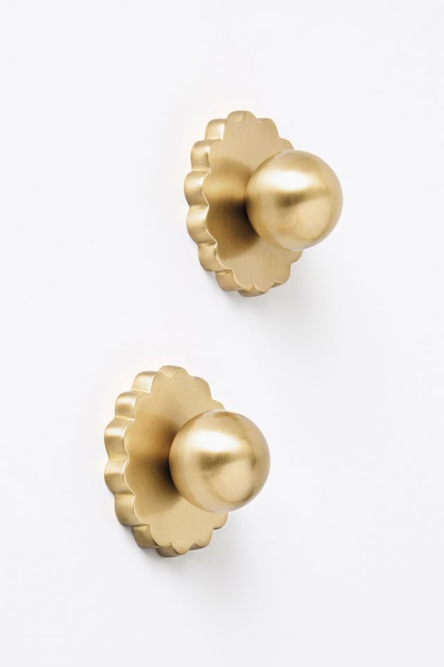 Claudette Brass Knobs, Set of 2 #1