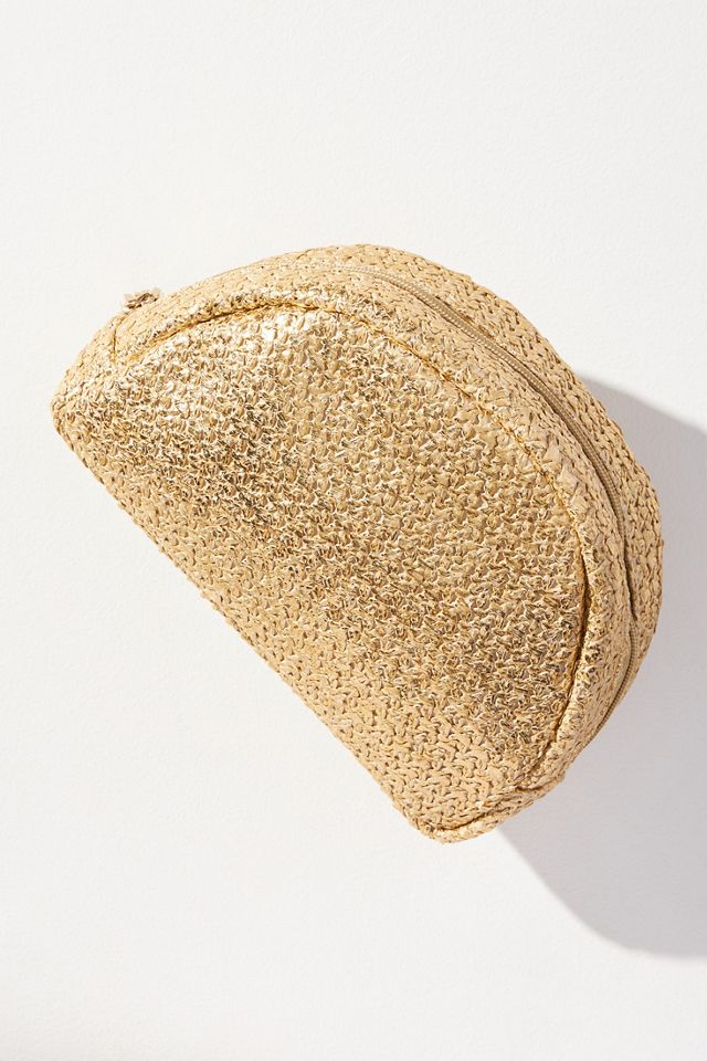 Shiraleah Adora Half Moon Zip Pouch Gold #1