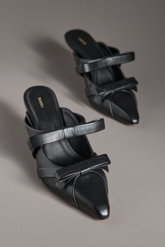 Maeve Double Bow Heeled Mules