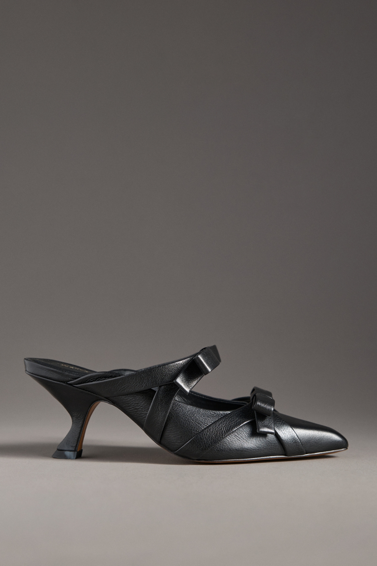 Maeve Double Bow Heeled Mules
