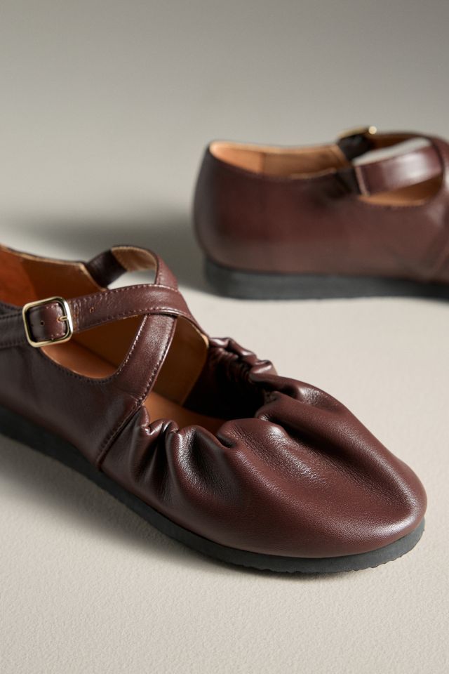 Naguisa Bec Cross-Strap Mary Jane Flats #2