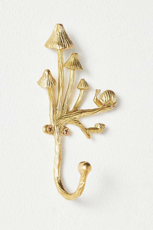 Toadstool Brass Hook #1