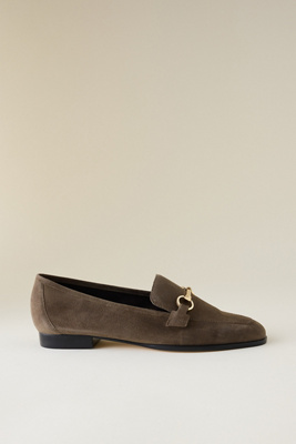 Maeve Slim Leather Loafers