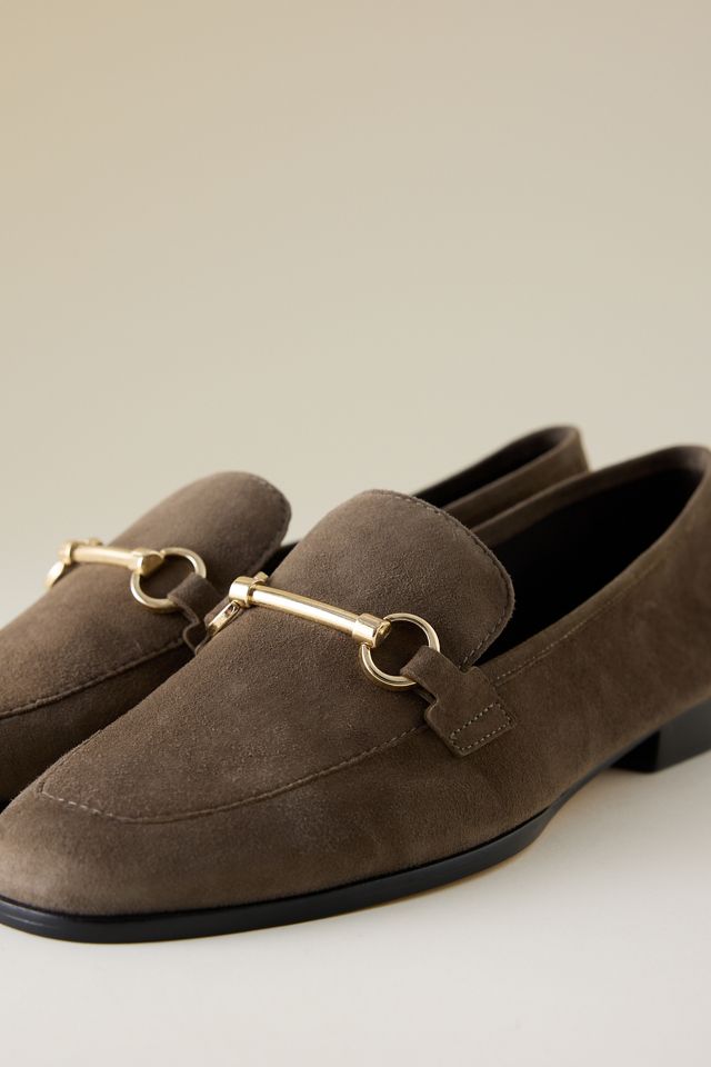 Maeve Slim Leather Loafers #1