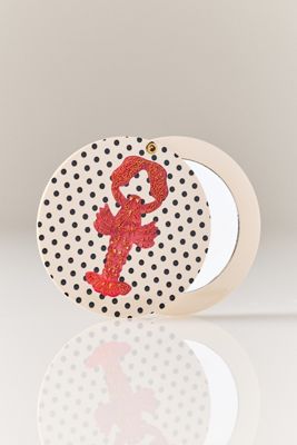 Solar Eclipse Handpainted Compact Mirror