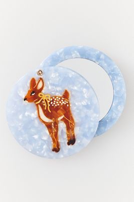 Solar Eclipse Handpainted Compact Mirror