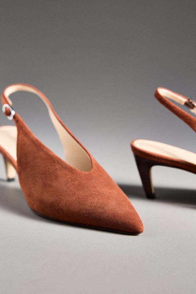 By Anthropologie Pointed-Toe Slingback Pumps #2