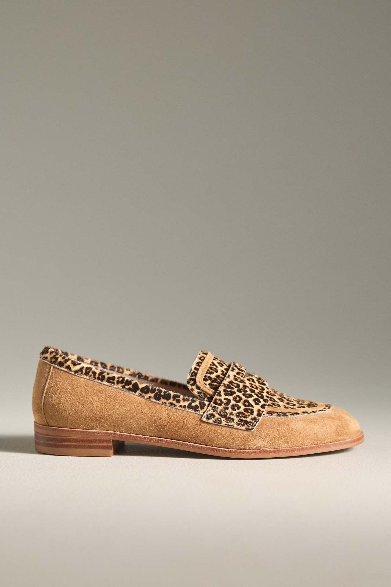 Cecelia New York Kali Suede Leopard-Print Loafers