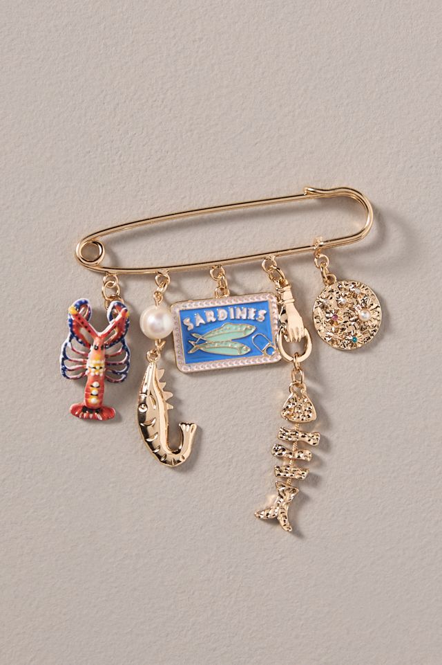 Arden Jewelry Lobster Bag Charm Pin #1
