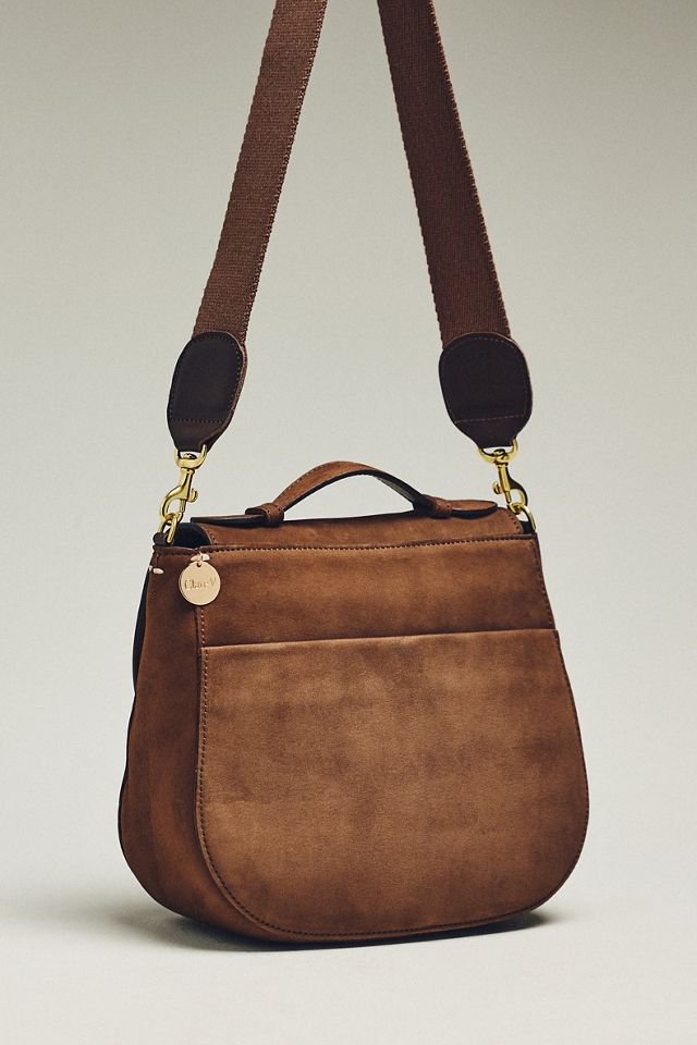 Clare V. Top-Handle Turnlock Louis Satchel Bag #1