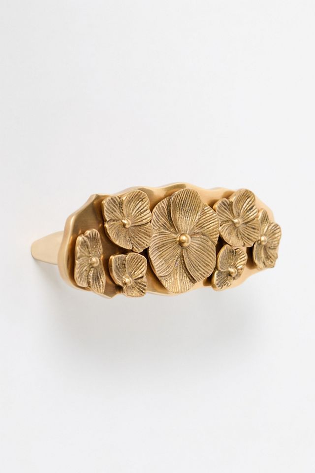 Thea Floral Solid Brass Handle #1