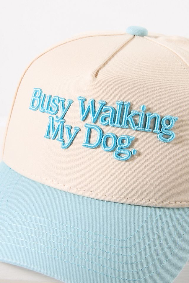 Kenz Kustomz Busy Walking My Dog Trucker Hat