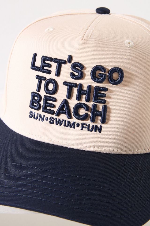 Kenz Kustomz Let's Go to the Beach Embroidered Trucker Hat #2