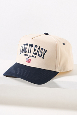 Shop Kenz Kustomz Lake It Easy Embroidered Trucker Hat In Black