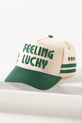 Kenz Kustomz Feeling Lucky Trucker Hat | Anthropologie display picture 3