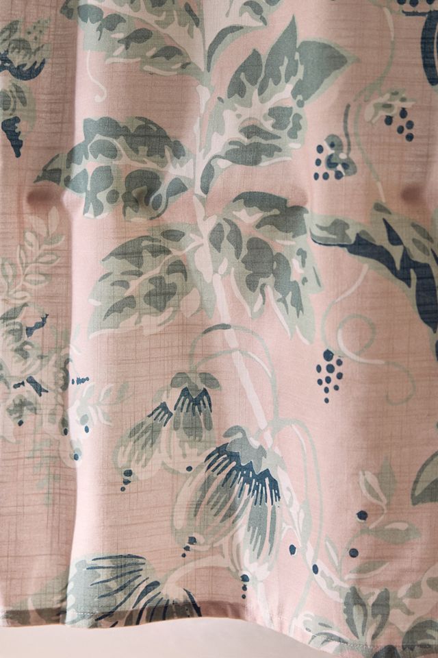 Eugenie Cotton Printed Floral Shower Curtain #2