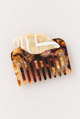 Solar Eclipse Handpainted Pocket Comb