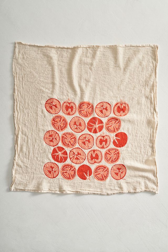 Tomato Slice Cotton Dish Towel #1