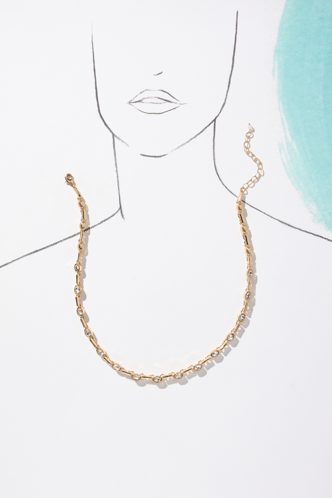 Glass Oval Necklace