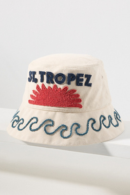 Vacation Beaded Bucket Hat