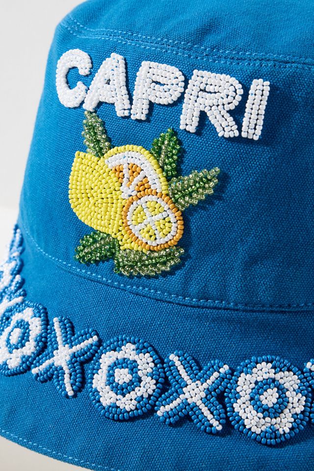 Vacation Beaded Bucket Hat #2