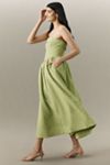 BHLDN Jacquard Strapless Basque-Waist Corset Fit & Flare Wedding Gown