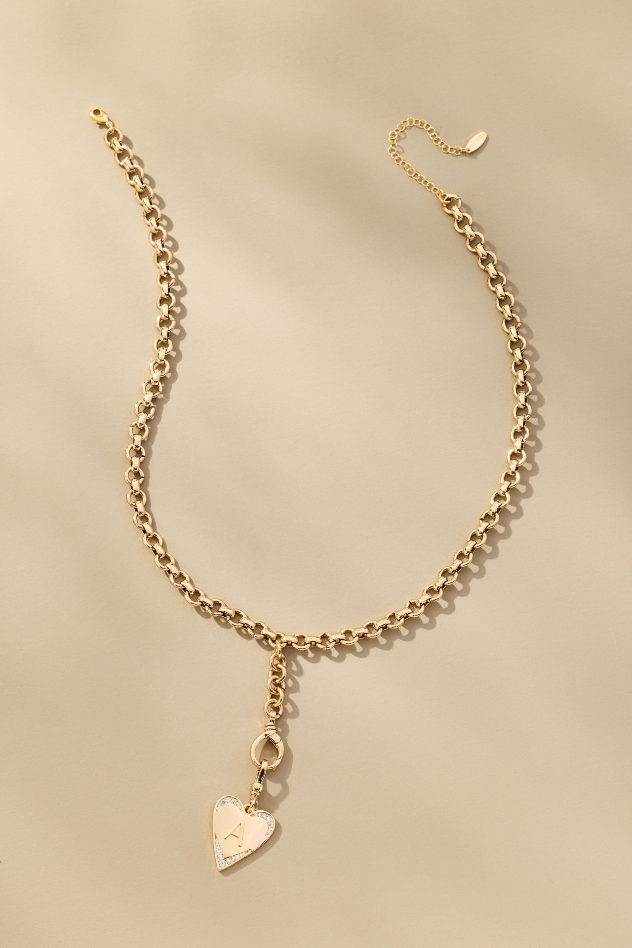 Thick-Chain Pendant Necklace