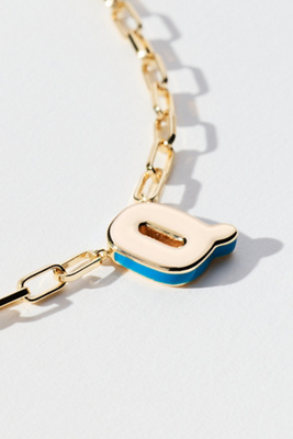 By Anthropologie Robot Monogram Paperclip Necklace