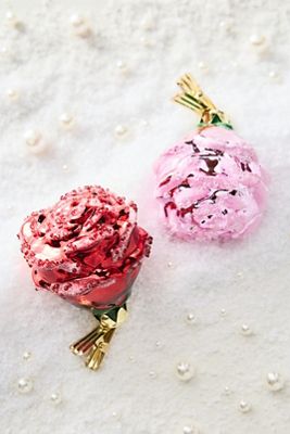 Rose Clip-On Glass Ornament