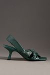 By Anthropologie Twisted Open-Toe Slingback Heels