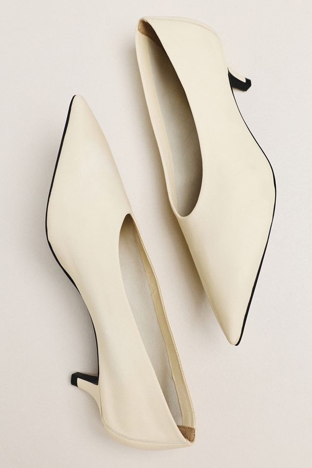 By Anthropologie Spitze Kitten-Heel-Pumps #6