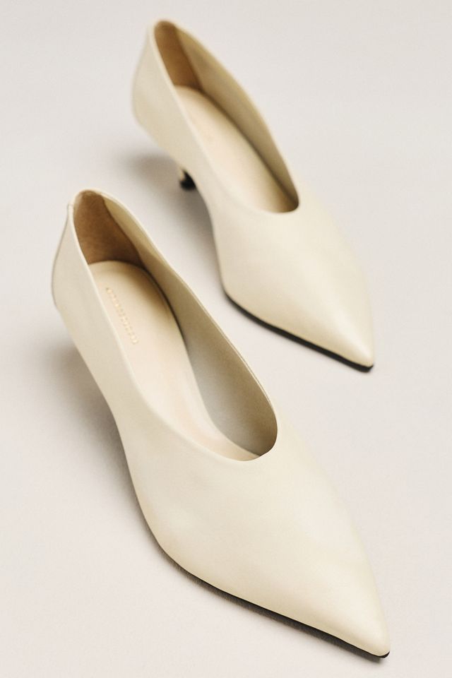 By Anthropologie Spitze Kitten-Heel-Pumps #5