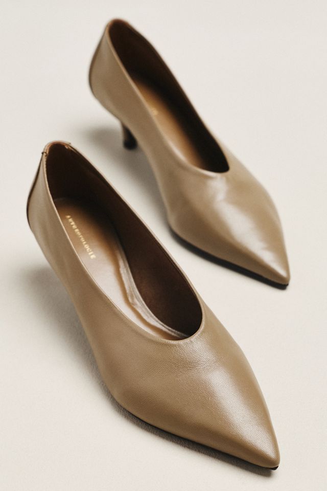 Zapatos de Tacón Bajo con Punta By Anthropologie #1