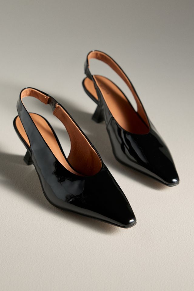 Maeve Snip-Toe Slingback Kitten Heels #2