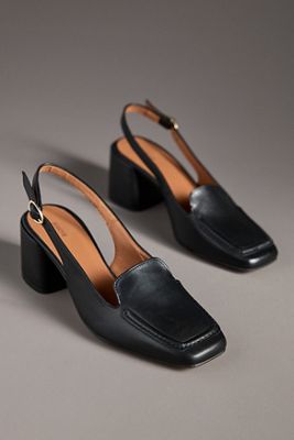 Maeve Slingback Loafer Block Heels
